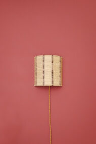 Atelier Fabien Ifires Paris - applique raphia et bandes de cuir - 100% made in France