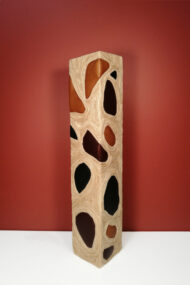 Sculpture cuir et raphia